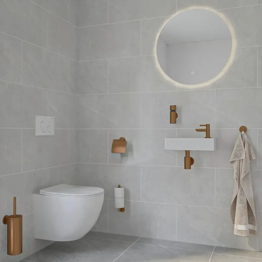 Marho Toiletborstelhouder Luxor brons koper