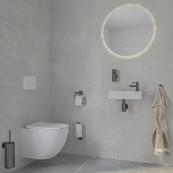Marho Toiletborstelhouder Luxor gun metal