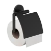 Marho Toiletrolhouder Luxor met klep zwart