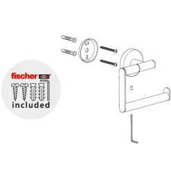 Marho Toiletrolhouder Luxor zonder klep gun metal