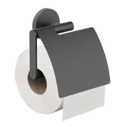 Marho Toiletrolhouder Luxor met klep gun metal