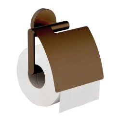 Marho Toiletrolhouder Luxor met klep brons koper