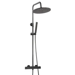 Marho Valdra thermostatische regendouche set opbouw gun metal