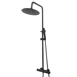 Marho Valdra thermostatische regendouche set opbouw mat zwart