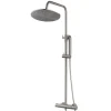 Marho Valdra thermostatische regendouche set opbouw geborsteld staal