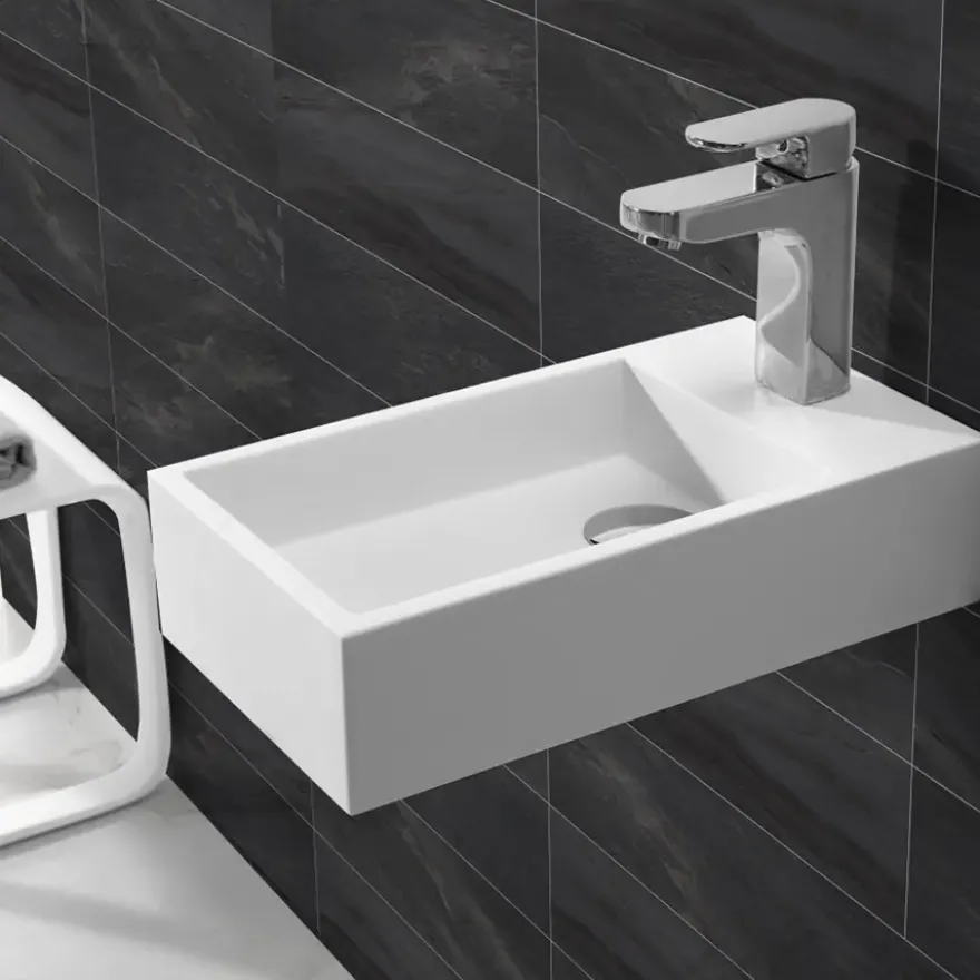 Marho Zelia fontein toilet rechts mat wit composiet