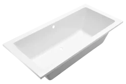 Marho Zephyra SQ inbouw duo lig bad 180 x 80 x 49 cm mat wit