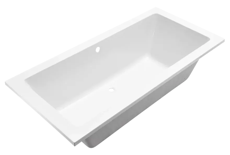 Marho Zephyra SQ inbouw duo lig bad 180 x 80 x 49 cm mat wit