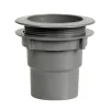 Martens bakgoot 125 mm uitloop met wartel grijs 70-80 mm