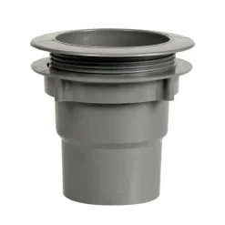 Martens bakgoot 125 mm uitloop met wartel grijs 70-80 mm
