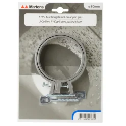 Martens ophangbeugel met pen 80 mm grijs 2 stuks