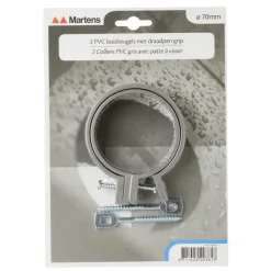 Martens ophangbeugel met pen 70 mm grijs 2 stuks