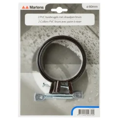 Martens ophangbeugel met pen 80 mm bruin 2 stuks
