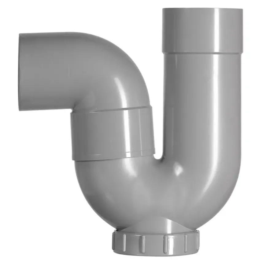 Martens putsifon 80 mm met ontstopper en bocht