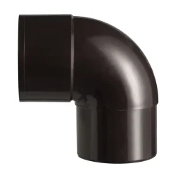 Martens PVC bocht 90° bruin mof/verjongd 70 mm