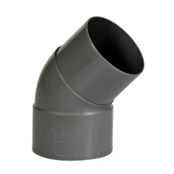 Martens PVC Bocht 45° Grijs Mof/ Verjongd 80 mm