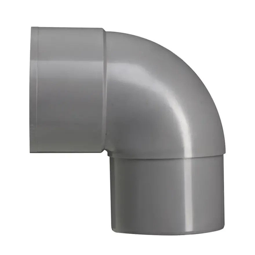 Martens PVC Bocht 90° Grijs Mof/ Verjongd 80 mm
