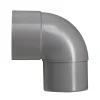 Martens PVC bocht 90° grijs mof/verjongd 70 mm