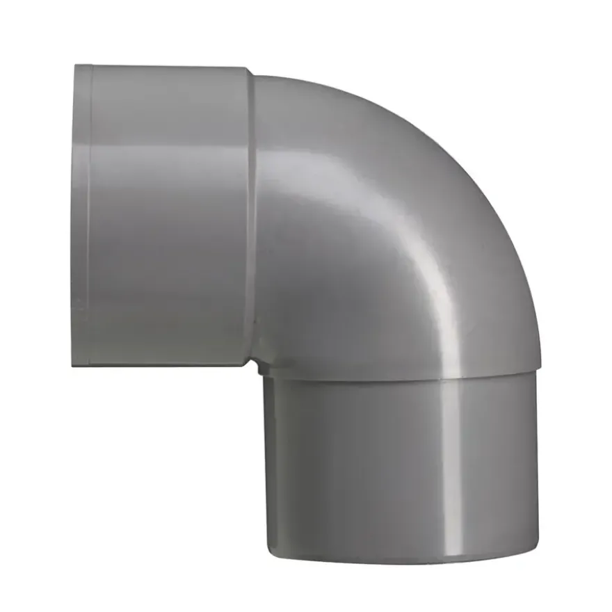 Martens PVC bocht 90° grijs mof/verjongd 70 mm