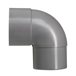 Martens PVC bocht 90° grijs mof/verjongd 100 mm