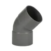 Martens PVC bocht 45° grijs 2x mof 40 mm