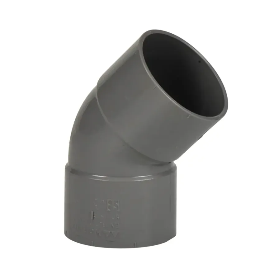 Martens PVC bocht 45° grijs 2x mof 40 mm