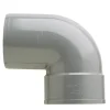 Martens PVC bocht 90° grijs 1x mof 125 mm