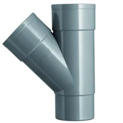 Martens PVC T-stuk 45° Mof/ Verjongd 70 x 70 mm