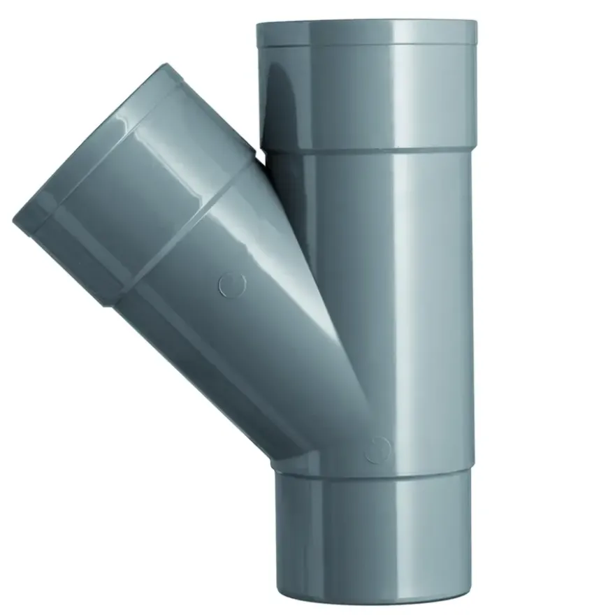 Martens PVC T-stuk 45° Mof/ Verjongd 70 x 70 mm
