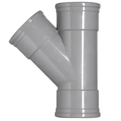 Martens PVC T-stuk 45° 3x manchet 110 mm