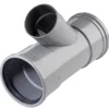 Martens PVC T-stuk 45° 2x manchet 110x75 mm