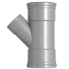 Martens PVC T-stuk 45° 3x manchet 125x75 mm