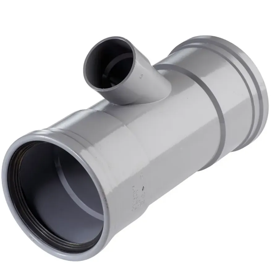 Martens PVC T-stuk 45° 2x manchet 110x50 mm
