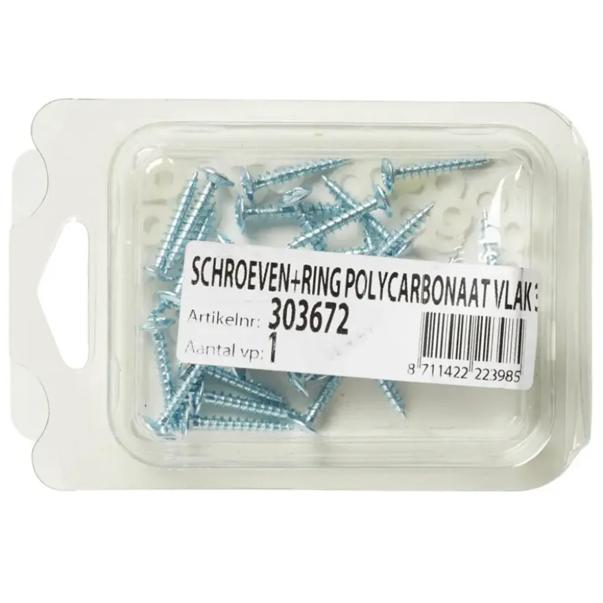 Martens schroeven voor polycarbonaatplaat 30 stuks