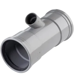 Martens T-stuk 45° PVC grijs 2x schuifmof 1x lijmverbinding 110x40x110 mm
