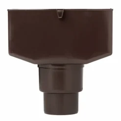 Martens vergaarbak met overloop bruin 80x100 mm