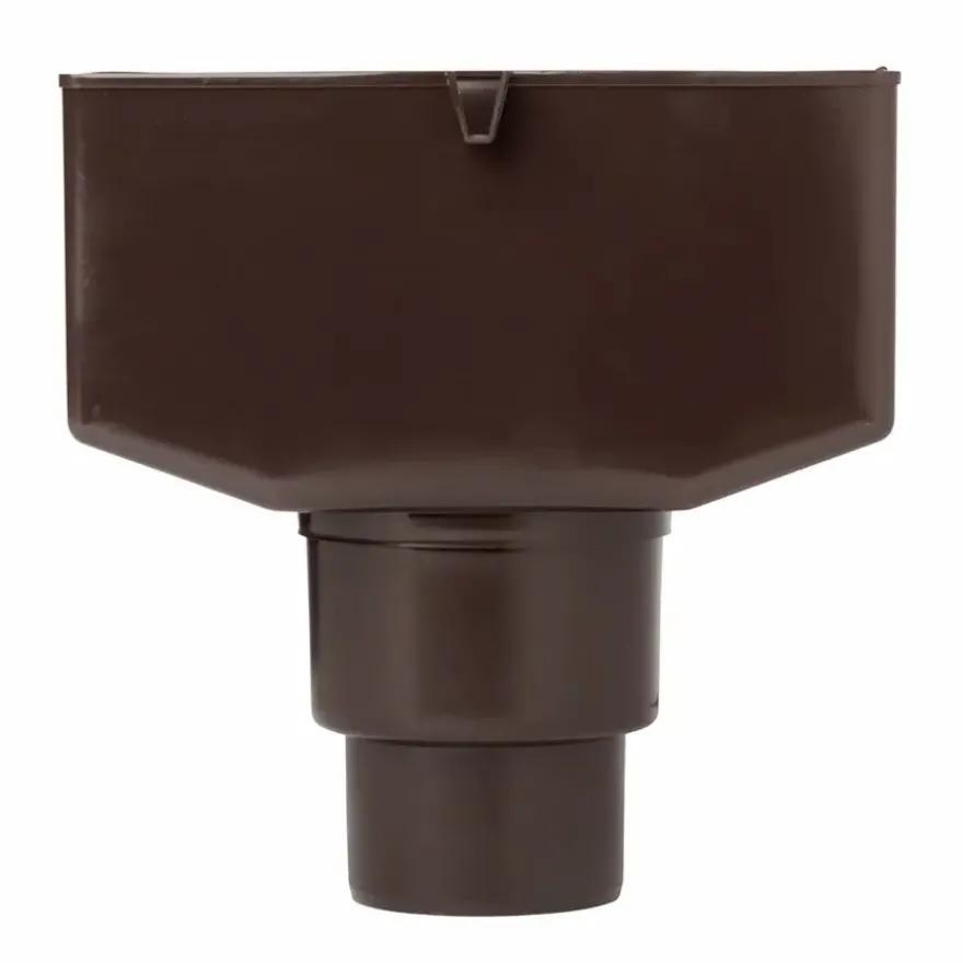 Martens vergaarbak met overloop bruin 80x100 mm