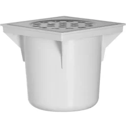 Martens Vloerput met Onderuitlaat 20 x 20 cm met RVS Deksel