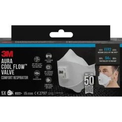 3M Aura stofmasker 9322 FFP2 met ventiel