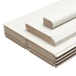 MDF lambriseringsset compleet pakket wit circa 103 cm hoog (bestellen per 1,03 meter breed)