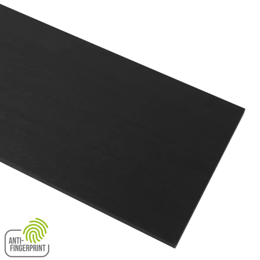 Meubelpaneel antraciet essen ABS fingerprint proof 120x40 cm 18 mm