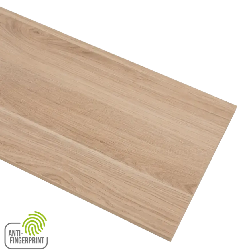 Meubelpaneel gebleekt eiken ABS fingerprint proof 240x30 cm 18 mm
