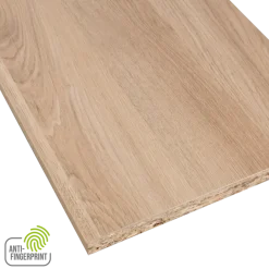 Meubelpaneel gebleekt eiken ABS fingerprint proof 240x60 cm 18 mm