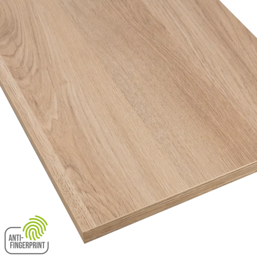 Meubelpaneel gebleekt eiken ABS fingerprint proof 80x40 cm 18 mm