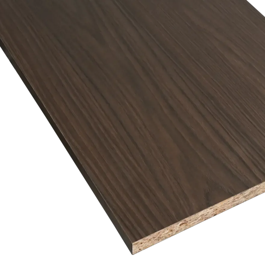 Meubelpaneel marone eiken ABS 240x40 cm 18 mm