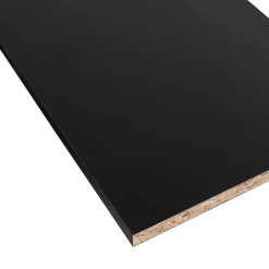 Meubelpaneel zwart ABS 240x40 cm 18 mm