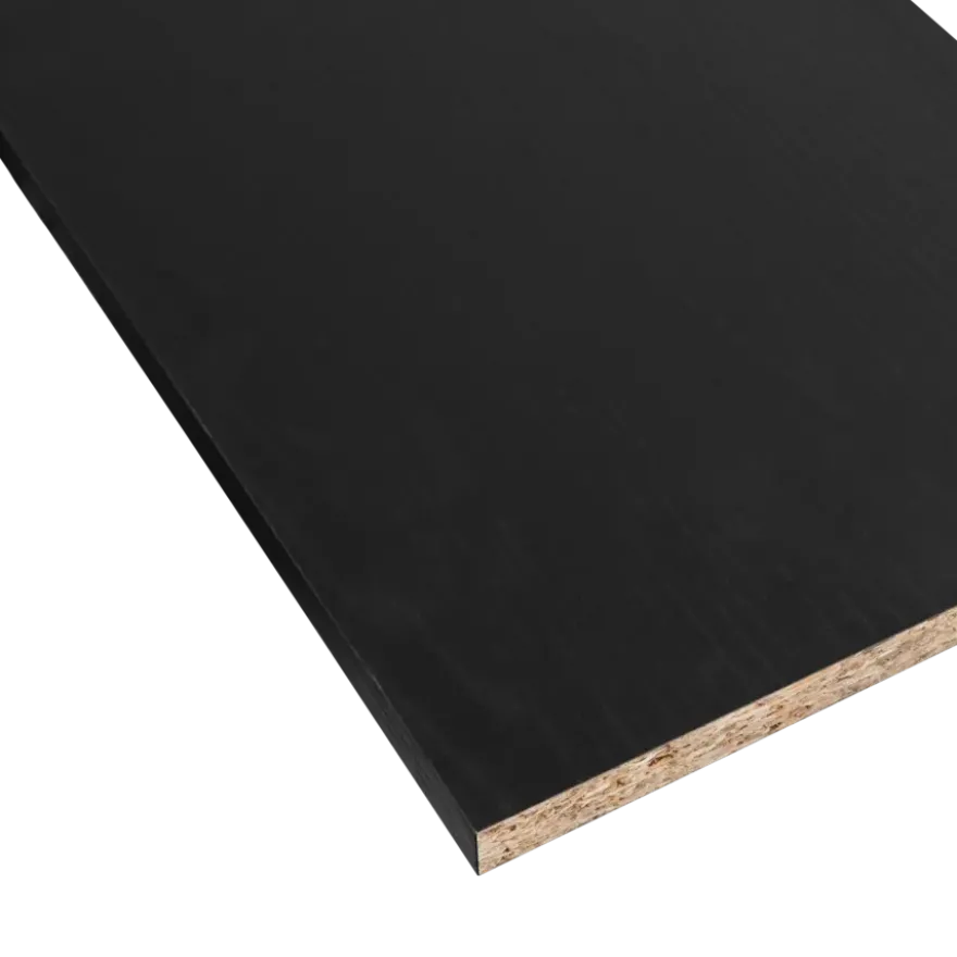 Meubelpaneel zwart eiken ABS 240x60 cm 18 mm