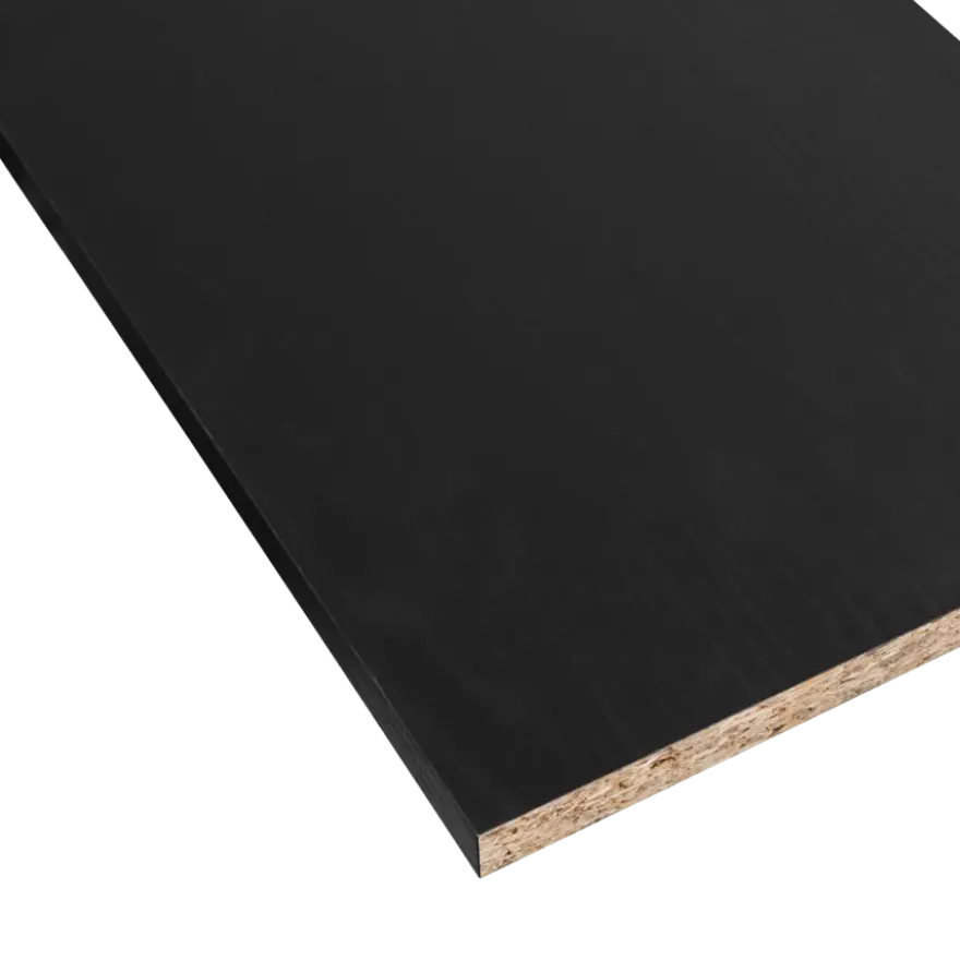 Meubelpaneel zwart eiken ABS 240x30 cm 18 mm
