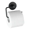 Milazzo toiletrolhouder mat zwart staal