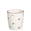 Mok hart rood - h9,5xd9cm
